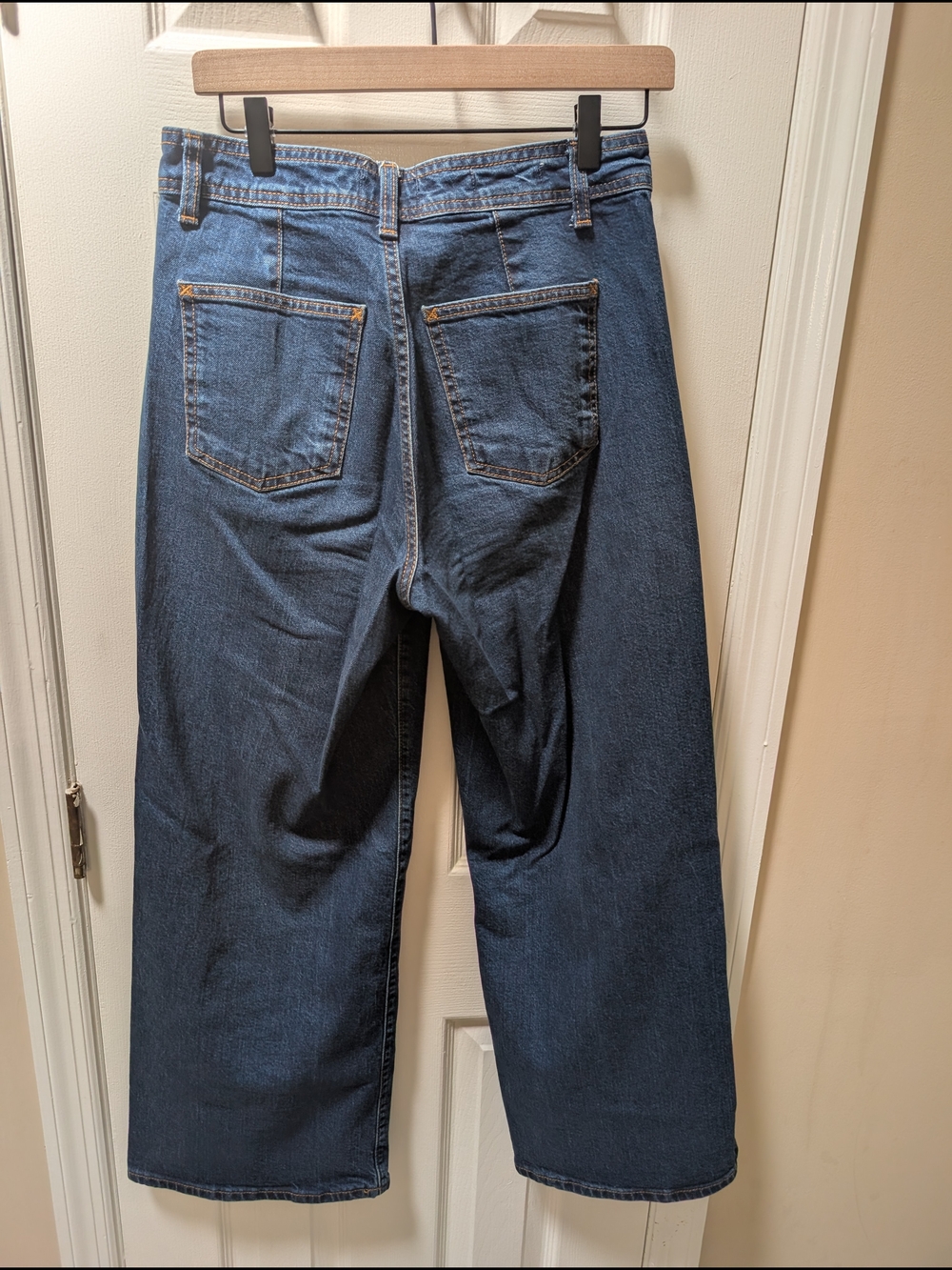 Universal Thread Blue Denim Sailor Wide Leg Jeans - Picture 3 of 4